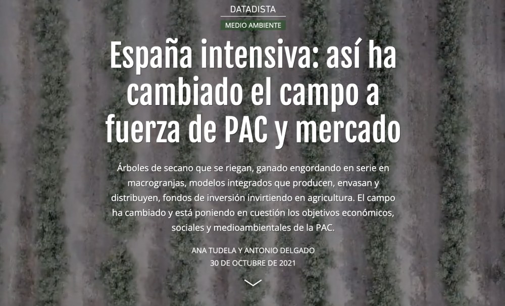 Datadista: la investigación que evidencia que la PAC no apoya la sosteniblidad