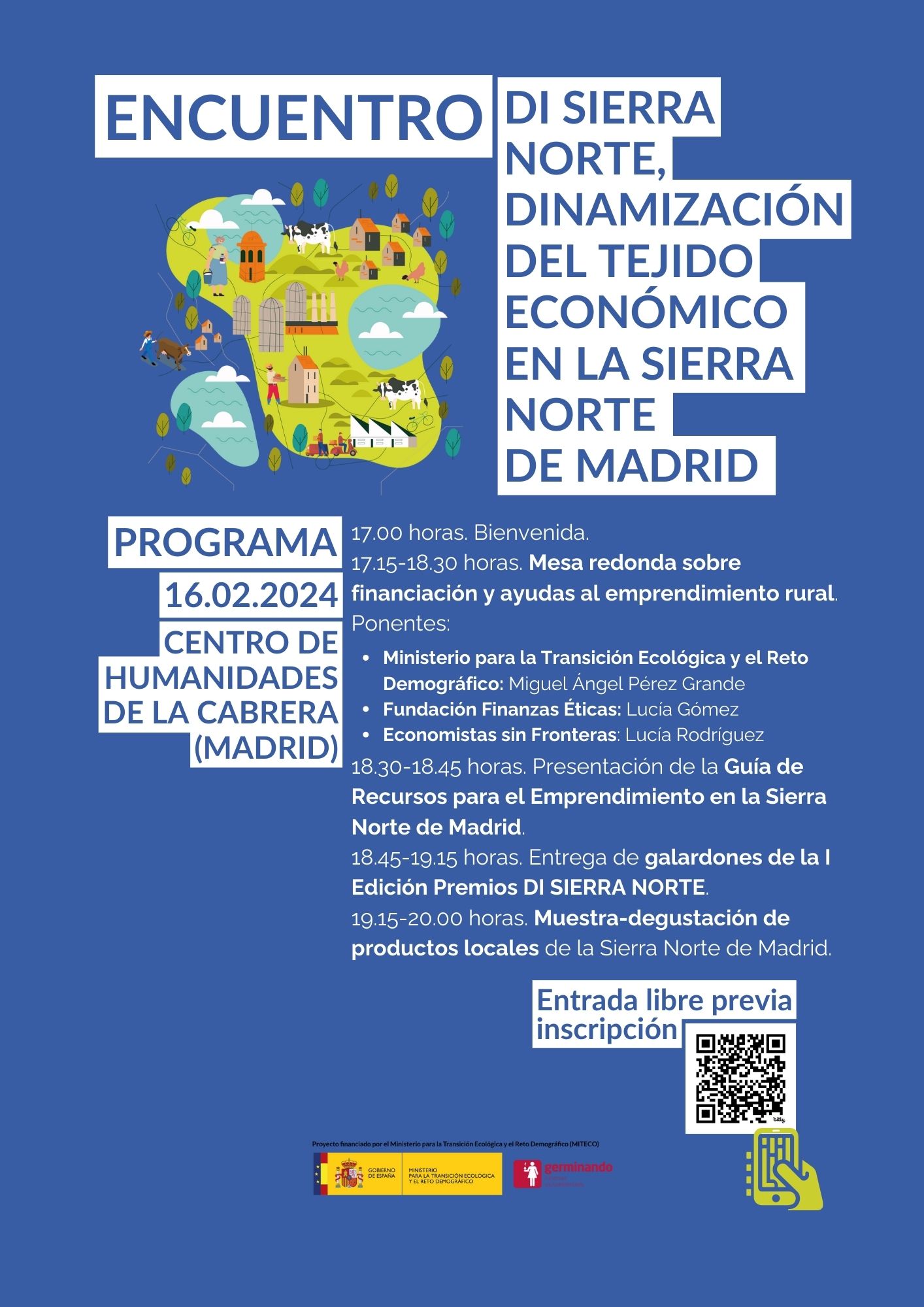 La financiación al emprendimiento rural en la Sierra Norte de Madrid, a debate este viernes en el Centro Comarcal de Humanidades de La Cabrera - germinando | Iniciativas Socioambientales